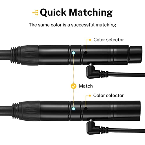 Donner Wireless DMX 8PCS Black Metal DMX512 wireless Dfi DJ 2.4G 7 Receivers & 1 Transmitter Lighting Control for LED Stage Disco Party Bar Lighting - Image 4
