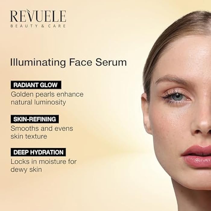 Revuele Face Serums – Hydrating, Brightening & Anti-Aging Daily Serums with Vitamin C, Niacinamide, Hyaluronic Acid – Moisturizing, Comforting, Renewing & Illuminating (1 fl. oz, Illuminating) - Image 2