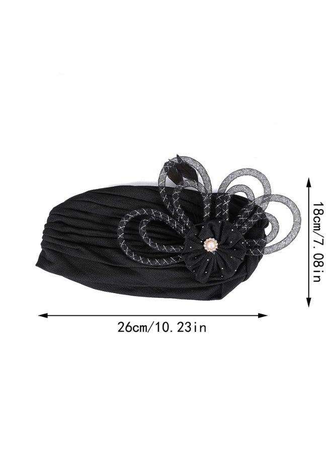 Women's Fashion Elegant Ladies' Wedding Dinner Hot Diamond Heavy Islamic Arab Hijab Undercap Elastic Turban Hat Headscarf Hat Ramadan Gift Holiday Gift Box - Black - pzsku/ZBDB36196833D739E5DA3Z/45/_/1736305280/256d7e0f-0f66-4158-b628-5da918cb7c4e