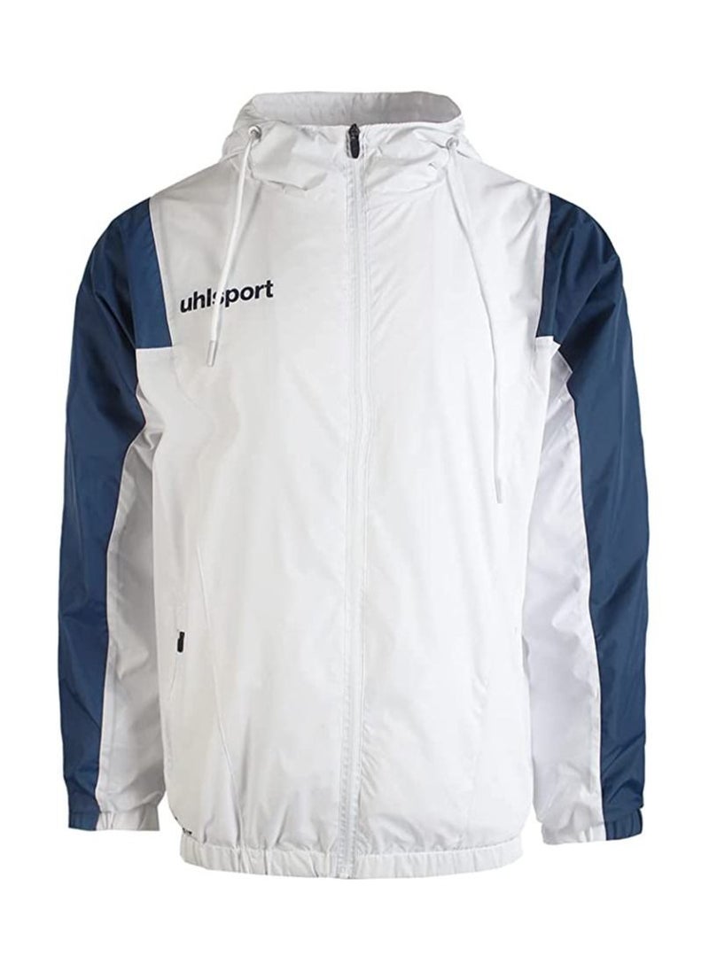 UHLSPORT - uhlsport Rain Jacket Smart breathe® FIT Waterproof for all kinds of sports in cold and rainy weather Adjustable hat Elastic sleeves Two Zipped pockets on both sides - Image 1