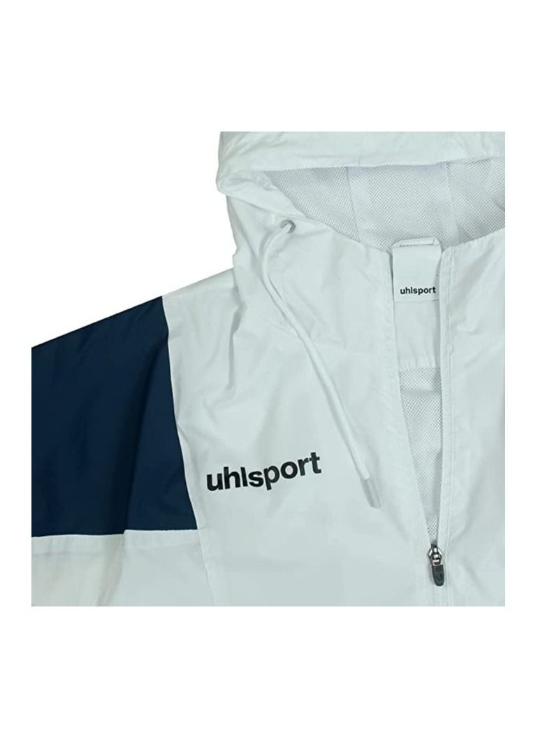 UHLSPORT - uhlsport Rain Jacket Smart breathe® FIT Waterproof for all kinds of sports in cold and rainy weather Adjustable hat Elastic sleeves Two Zipped pockets on both sides - Image 1