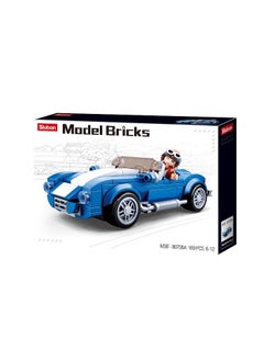 Sluban Model Bricks Series - Blue Car Building Blocks With Mini Figur -for Age 6+ Years Old - 169Piece  - Image 1
