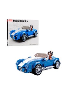 Sluban Model Bricks Series - Blue Car Building Blocks With Mini Figur -for Age 6+ Years Old - 169Piece  - Image 3