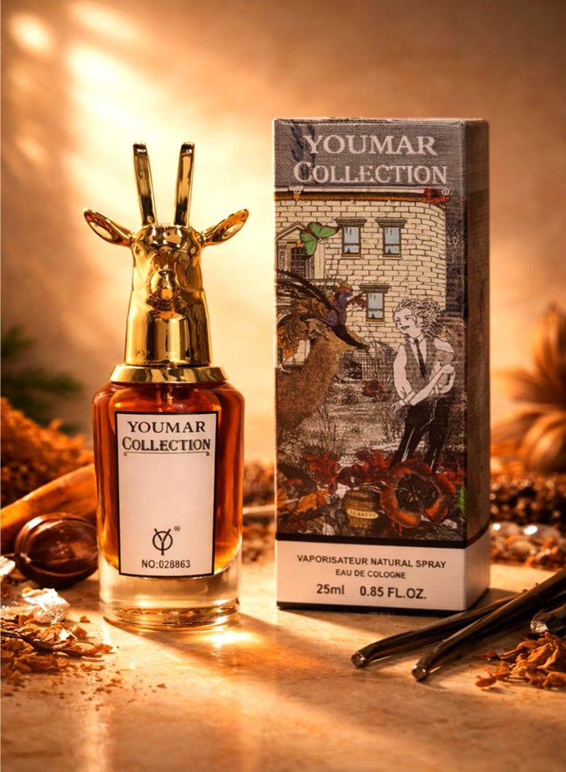 يومار عطر فانيليا نسائي من مجموعة يومار رقم 8863، 25 مل | عطر يدوم طويلاً برائحة الفانيليا والكراميل، مع نفحات حلوة ودافئة وحارة | أفضل عطر للنساء - Image 1