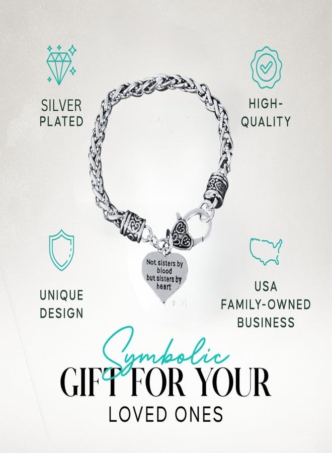 إنفينيتي كوليكشن سوار إنفينيتي كوليكشن لأفضل الصديقات - ليس أخوات بالدم، بل أخوات بالقلب - مجوهرات للصديقات - هدية لأفضل الصديقات وأخوات الروح - Image 2