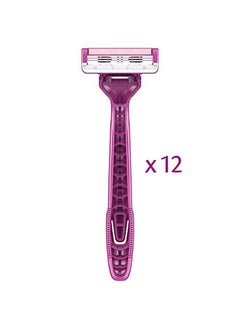 pure silk Contour 3 Premium Disposable Razor Value Pack Bundle (3 Packs;12 Total Razors)  - Image 4