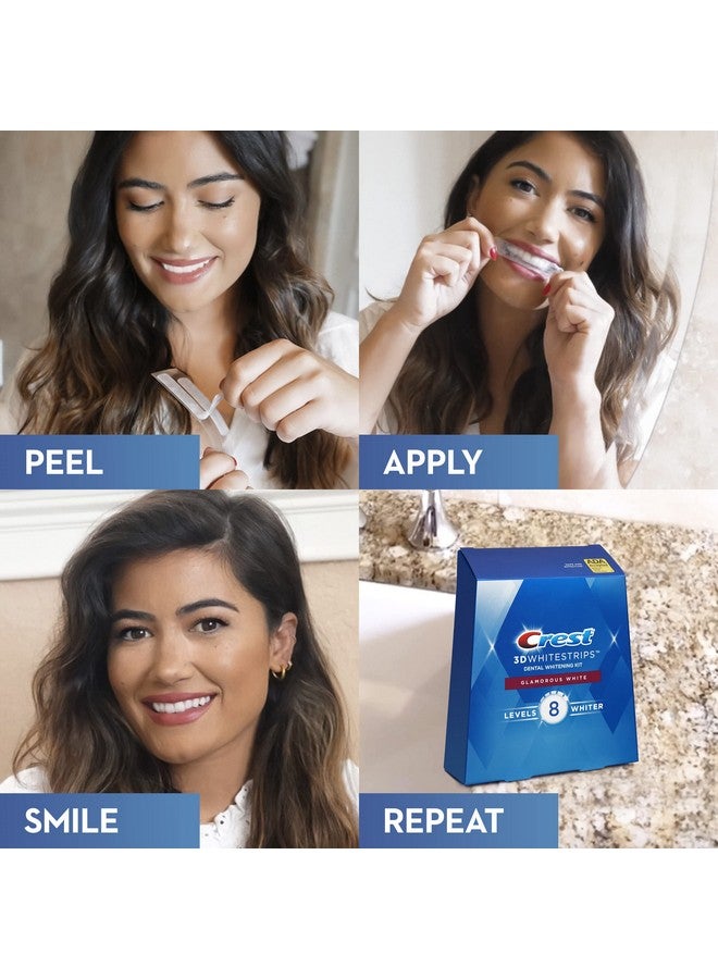 كرست مجموعة تبييض الأسنان 3D White Luxe Whitestrip، تبييض ساحر، 14 علاجًا (كل منها يحتوي على شريط علوي واحد/ شريط سفلي واحد)، 28 شريطًا - Image 5