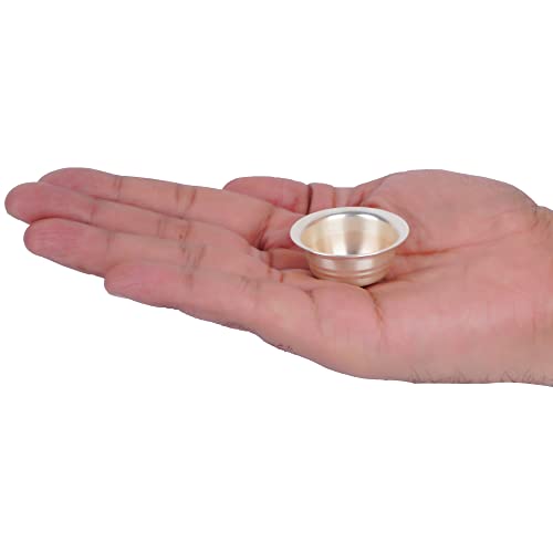 DHRUVS COLLECTION 925 Silver Small Size Katori - Bowl for Pooja, Workplace, Home, Temple, Baby Feeding & Gifting Purposes - 5 Grams - Image 2