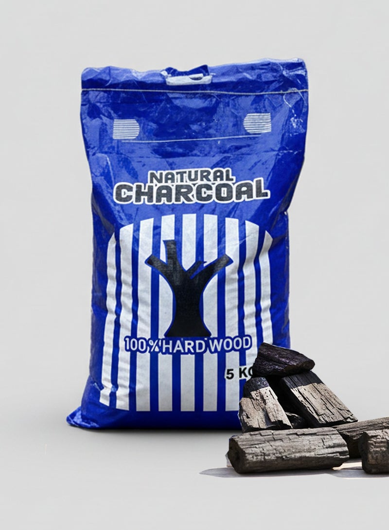 Bright Home 100% Natural Hardwood Charcoal – Fast Ignition and High Heat Stability – 5 kg - Image 1