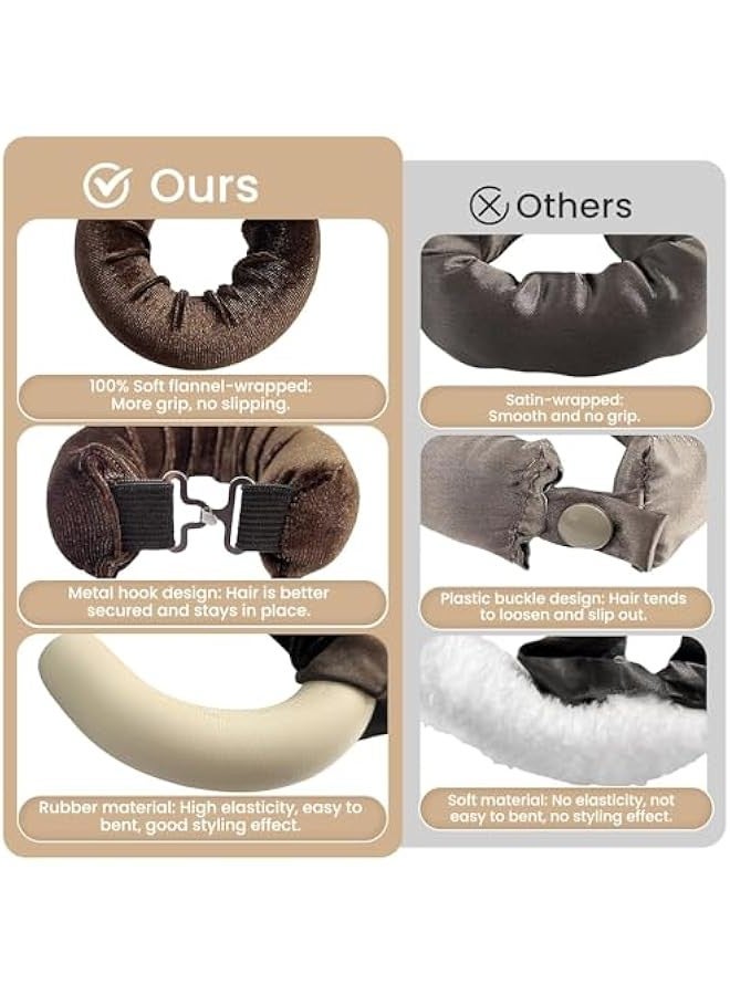 TRASSLE Satin Heatless Hair Curler to Sleep Heatless Curls Overnight Blowout Rods Headband No Heat Curlers Curling Set, Jumbo Rods Foam Hair Rollers for Fine Thin Hair Big Curls Styling Tools - Image 5
