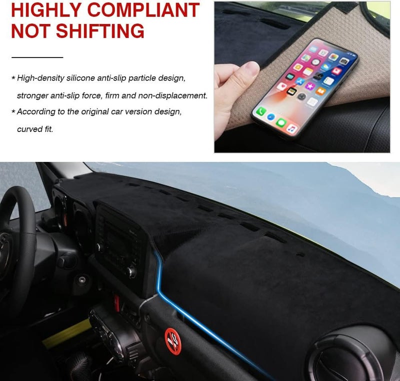 Autorder Compatible with Dashboard Mat Cover Suzuki Jimny 2019-2023 JB64 JB74 Accessories Dash Cover Nonslip Dashboard Mat Protector Sunshade No Glare - Image 4