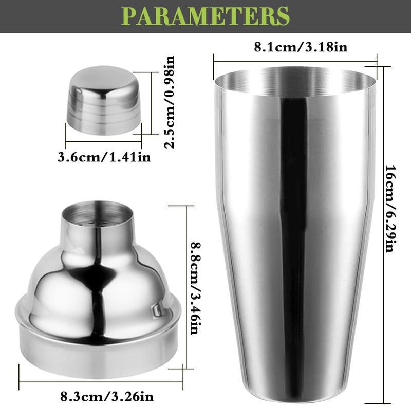NewGF Cocktail Shaker,24oz Drink Mixer with Built-in Strainer for Mixing Drinks Margaritas,Beginner Friendly Stainless Steel Mixer Bar Utensil Tool - Image 2
