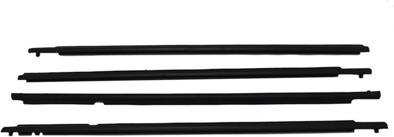 munirater Black Weatherstrip Window Moulding Trim Seal Belt Replacement for 2009-2012 Toyota Corolla - Image 2
