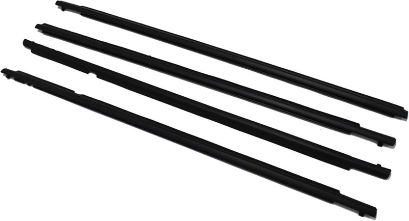 munirater Black Weatherstrip Window Moulding Trim Seal Belt Replacement for 2009-2012 Toyota Corolla - Image 3