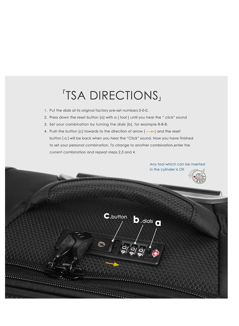 فيراج  طقم حقائب سفر تروللي ماركة فراج - Image 5