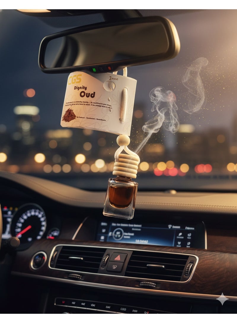 CGS Oud Hanging Car Air Freshener with Wooden Cap - Image 3