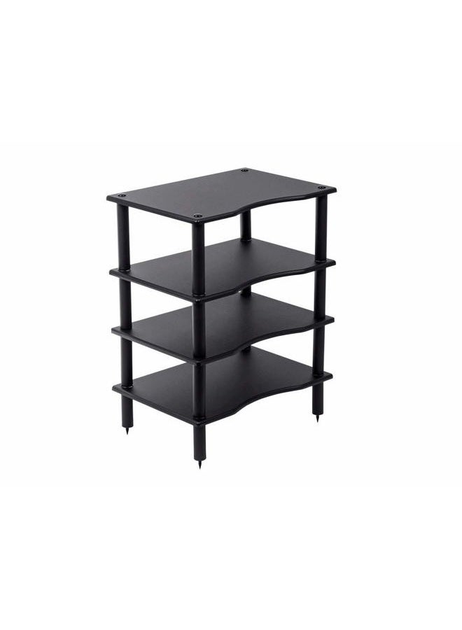 Monoprice Monolith 4 Tier Shelf Audio Stand - Open Air Storage, Modular Design, Sturdy, Compatible with Bose, Polk, Sony, Yamaha, Pioneer and Others, Black - Image 2