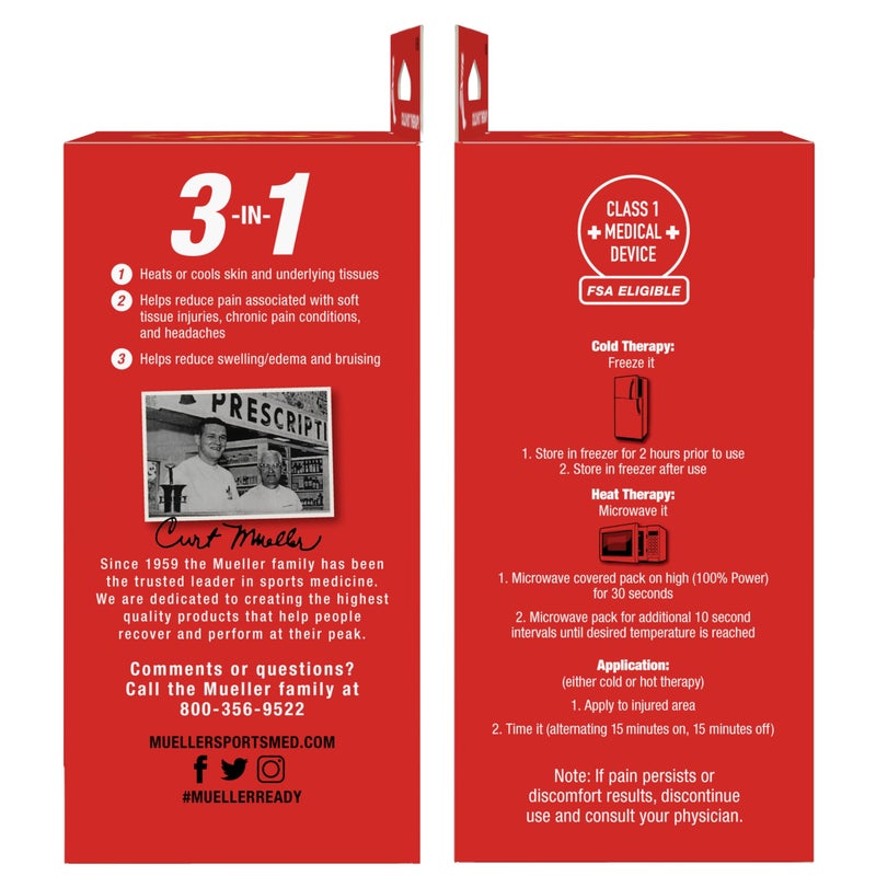 MUELLER Sports Medicine Reusable Fabric Cold & Hot Pack, Ice Pack for Injuries and Pain Relief, Blue - Image 5