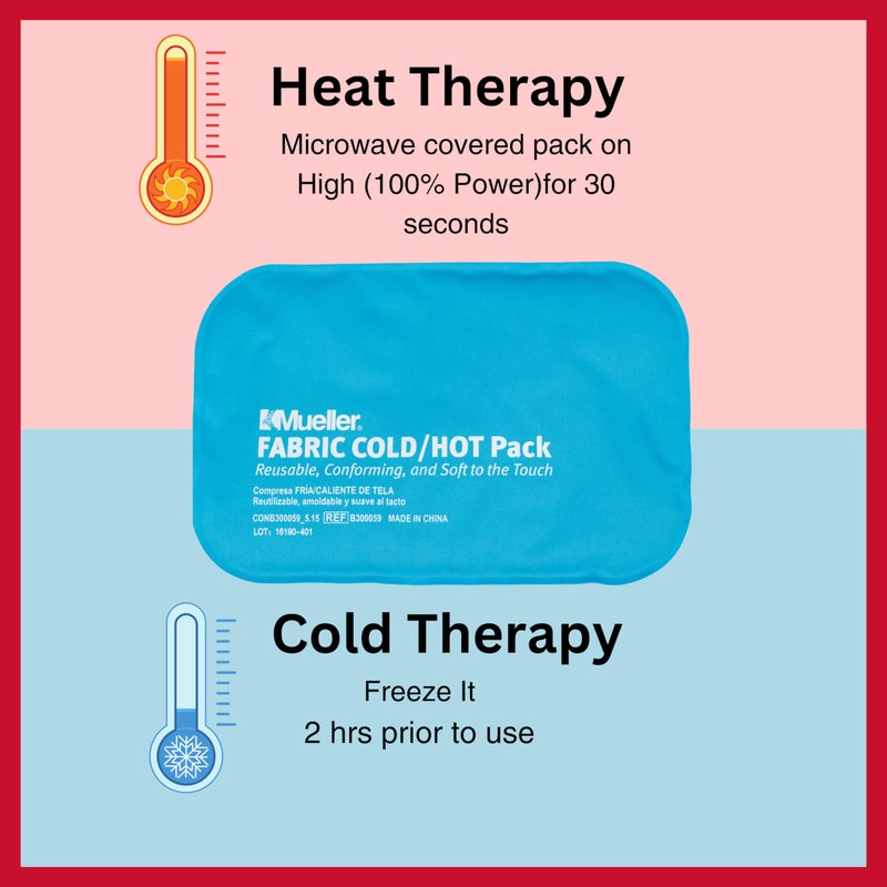 MUELLER Sports Medicine Reusable Fabric Cold & Hot Pack, Ice Pack for Injuries and Pain Relief, Blue - Image 4