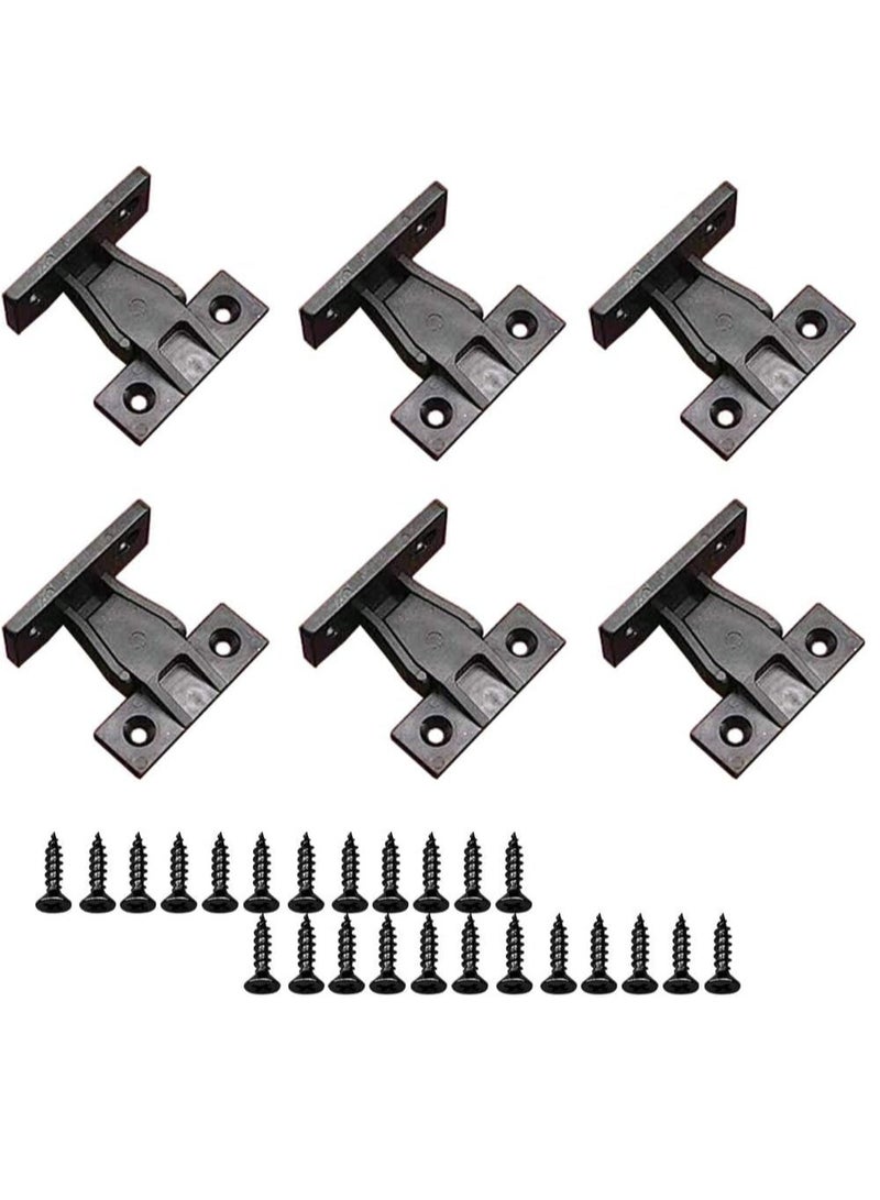 Excefore 20 Pairs Push in Plinth Panel Furniture Connectors Bracket Fixings with 80 Screws for Furniture Installation Move The Panel  - Image 1