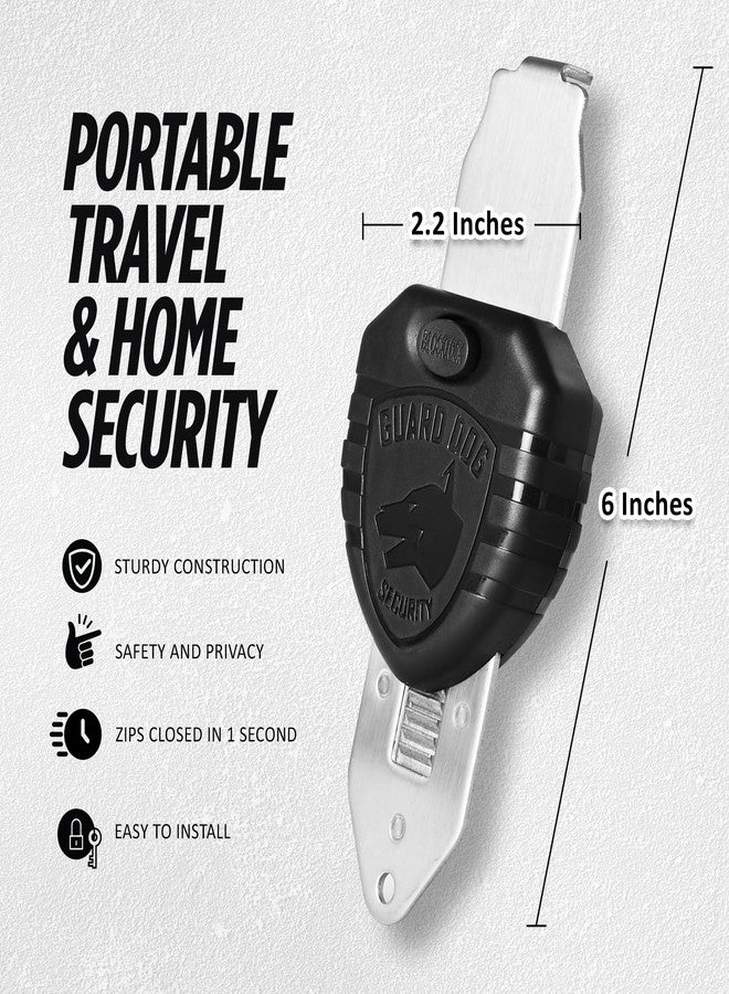Guard Dog Security Blocklock Portable Door Lock Hotel Door Locks for Travelers Easy to Use Ideal for Travel and Home Security Pocket-Sized Safety Privacy for Apartments Rentals Hotels - Image 2