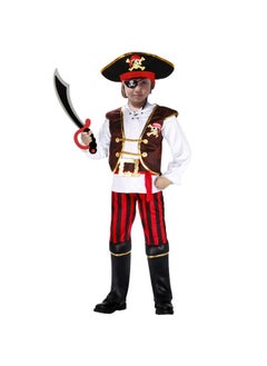 G.C Pirate Costume For Kids Pretend Role Play Dress Up Party Favors Deluxe Toys Gift Pirate Set For Children Toddler (5 6 Years)  - Image 4