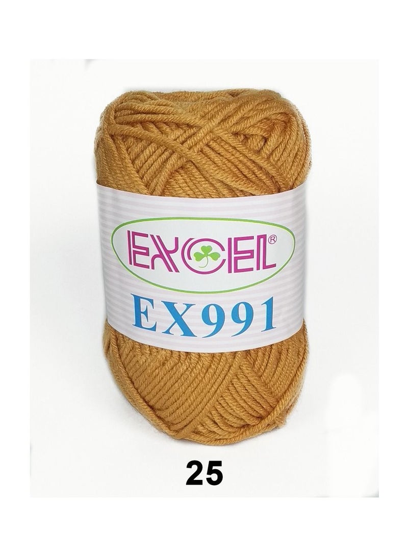 Excel Crochet EX991 Yarn 25 Beige 