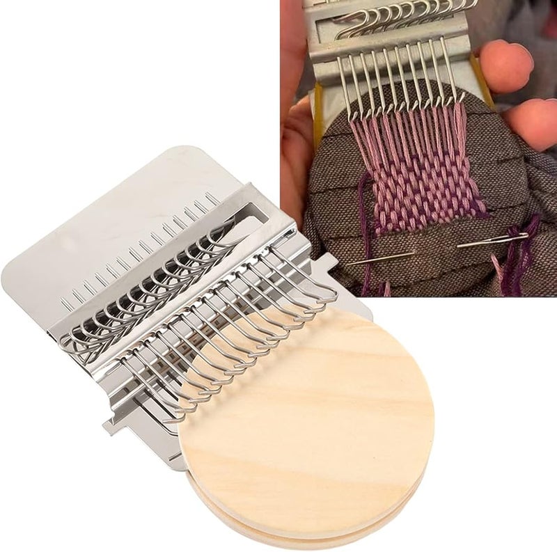 Mini Darning Loom Machine 14 Needles Multifunctional Repair Kit For Clothes Crafts - Image 4