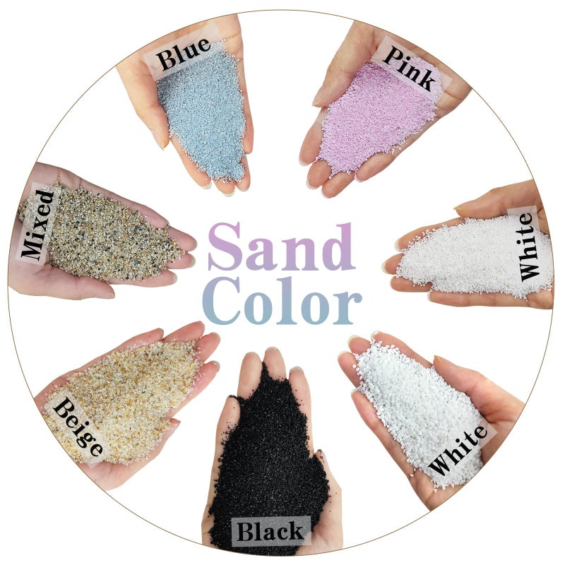 FANTIAN 5 lbs Black AquariumSilica Sand. Decorative Aquarium Gravel Substrate for Fish Tank, Plants Potted, Fire Pits, Candle, Vase Filler and Crafts - Image 2