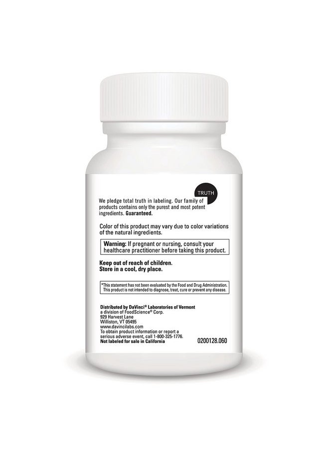 DaVinci Laboratories of Vermont Davinci Labs B Complex75 Supports Relaxation And Proper Nerve Function* Dietary Supplement With Niacin Vitamin B6 B12 Biotin Choline And More Vegetarian Glutenfree 60 Capsules  - Image 4