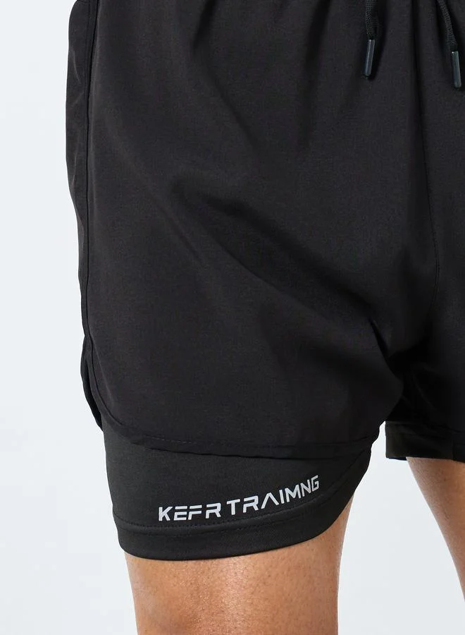 Styli Styli Men Running 2in1 Shorts with Drawstring