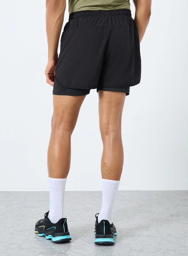 Styli Styli Men Running 2in1 Shorts with Drawstring