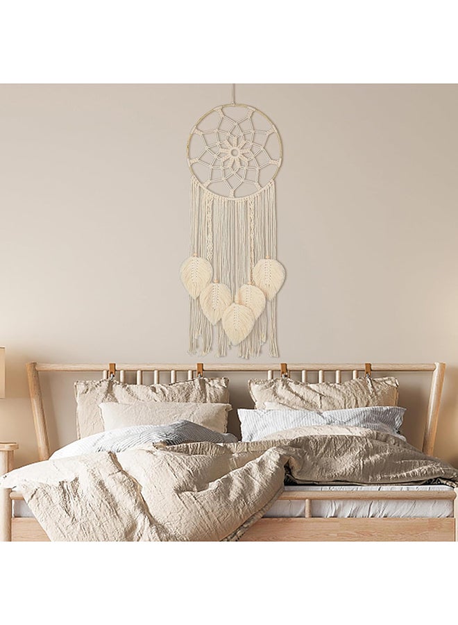 انتيكيانو صائدة الاحلام المكرمية لغرفة النوم، ديكور حائط بوهو كبير معلق  لتزيين المنزل 88x30 - Image 2