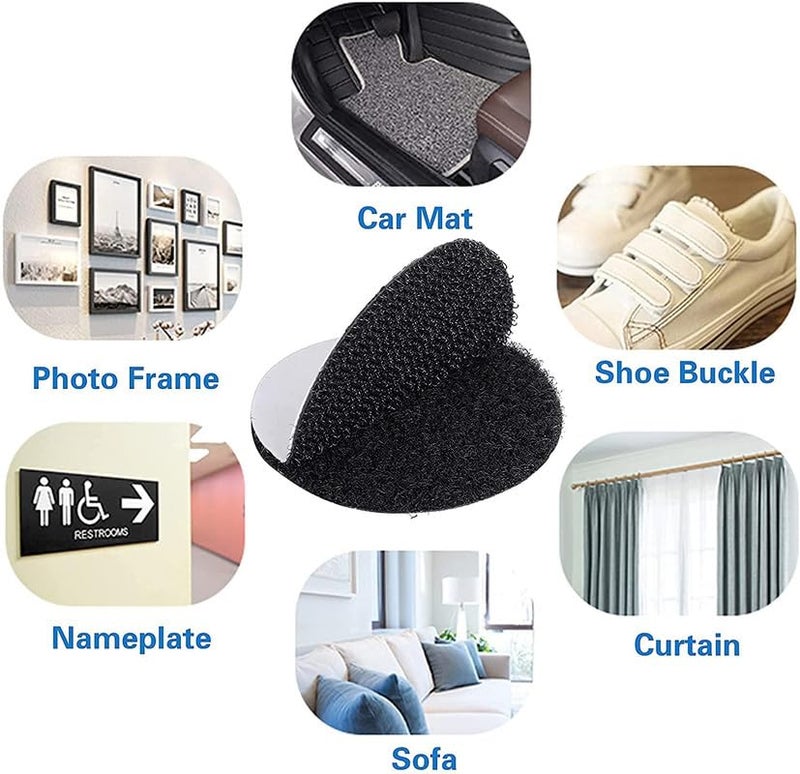 SINGH INDUSTRIES SINGH INDUSTRIES Interlocking Hook Tape Stickers for Carpets Mats Rugs Bed Sheets Pillows Sofa Mattress Couch Blankets 2inch5cm Non Slip Velvet Loop Pack of 5  - Image 3