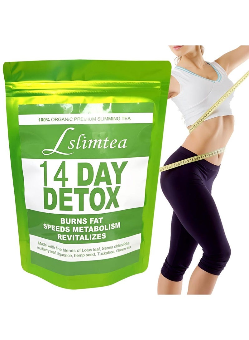 Wins Town 14 Day Detox Tea Bags, Organic Weight Loss Tea, Promotes Fat Digestion and Absorption, Aids Bowel Movement, Support Healthy Digestive and Metabolism, Reduces Accumulation of Abdominal Fat - Image 1