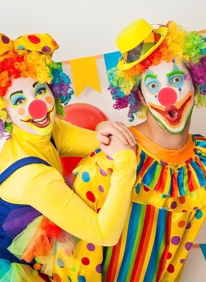 Funny Clown Curly Afro Wigs, Rainbow Costume Wig for Themed Parties and Halloween Colorful Clown Wig ( Multicolor) - Image 5