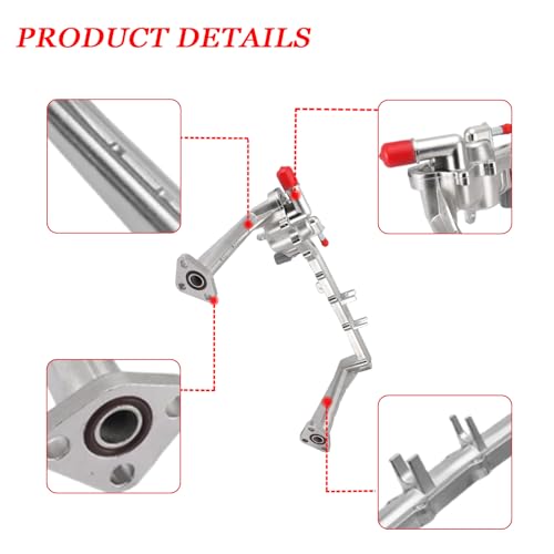 YINAVAGAD Aluminum Cooling System Replace Kit for Jaguar 2010-2020, for Land Rover 2010-2020 3.0L 5.0L, Engine Coolant Water Heater Pipe, Replaces LR109401 LR092992 LR090630 LR048474 LR097165 LR107288 - Image 5