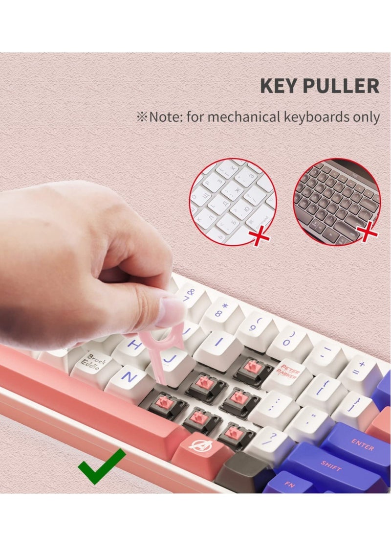 7-in-1 Cleaner Set, Laptop Screen Keyboard Earbud Cleaner Kit for Airpods MacBook iPad iPhone iPod, Multi-Function Cleaning Pen Brush Tool Key Remover for PC Monitor, Computer, Headphone (Pink) - Image 3