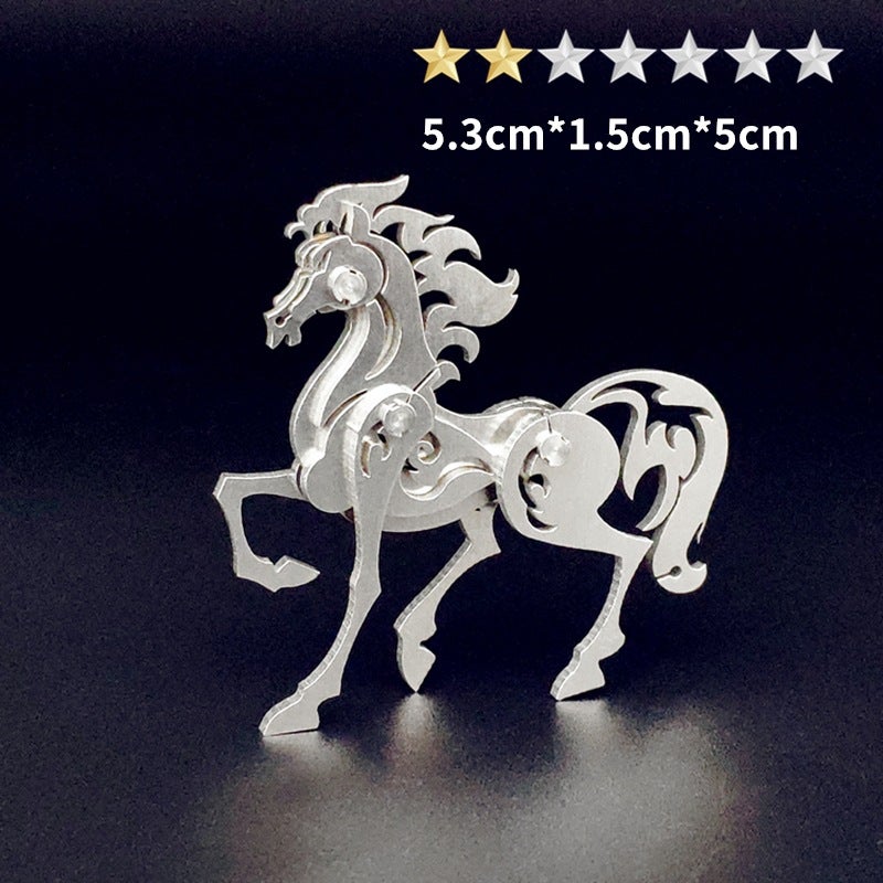 Steel Warcraft 3D Metal Jigsaw Puzzle Assembled Model Stall Adult Children Handmade Diy Gift Educational Toys - Image 1