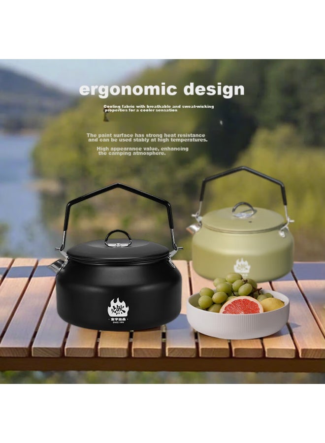 Jinyu Jinyu Outdoor Kettle, Camping Water Kettle, Picnic Equipment, Stainless Steel Tea Kettle, Portable Stove, Camping Water Boiler - Image 1