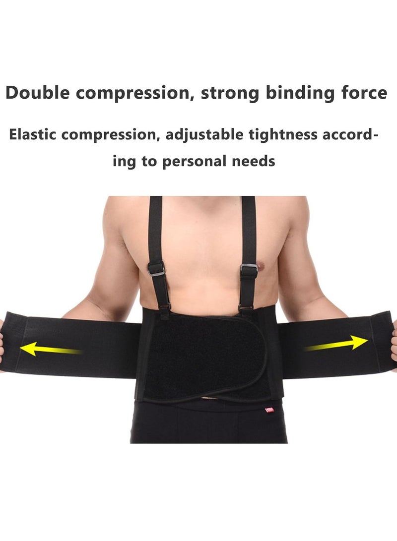 SOLARAE Ergonomic Lumbar Support Belt with Suspenders - Adjustable Back Brace for Pain Relief, Injury Recovery, Heavy Lifting - Unisex Sizes for Work & Daily Activities - Image 5