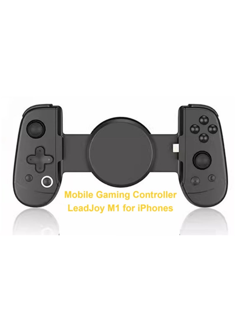 Professional Mobile Gaming Controllers LeadJoy M1 for iPhone (Lightning) with Cooling Conduction Plate, Hall Effect Joysticks, iPhone Controller with Turbo Function, Pass-through Charging  - Image 1