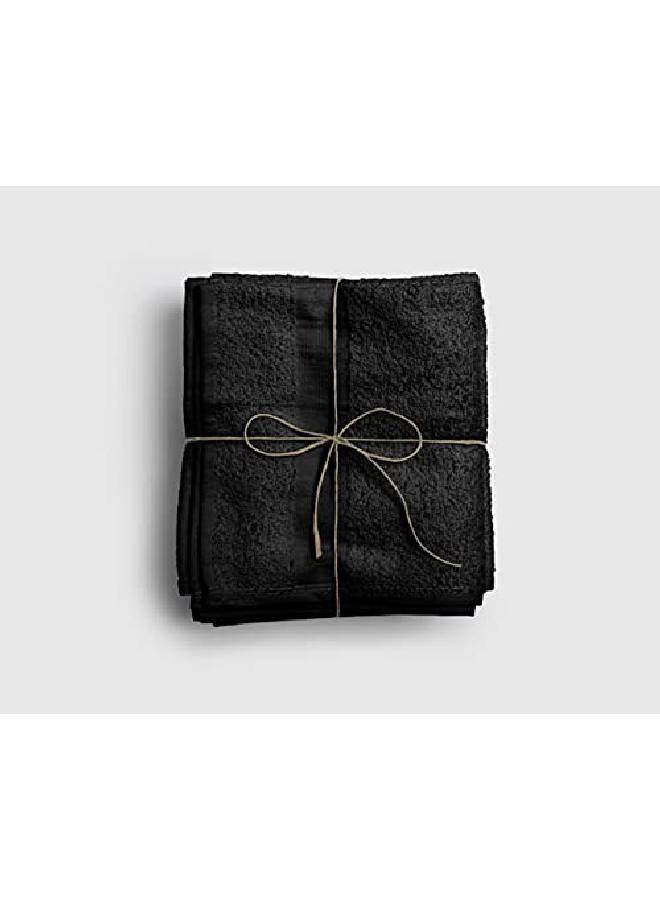 Fromm Premium Colorsafe Cotton Towels Black 12 Count - Image 5