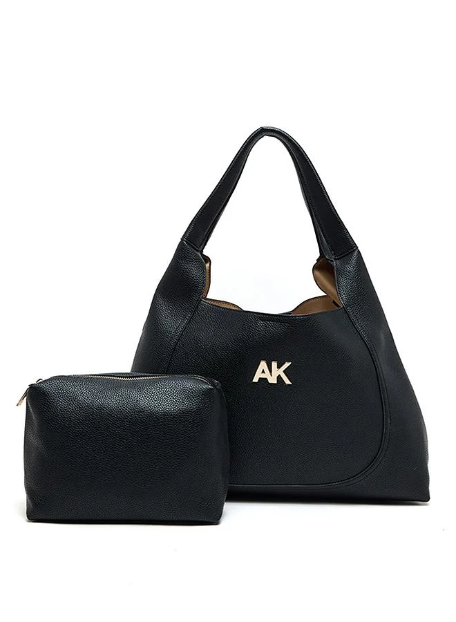 Anne Klein Monogram PU Tote Bag Set