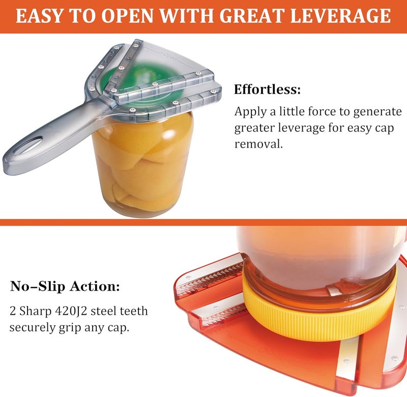 Uinxan Jar Opener for Weak Hand & Seniors with Arthritis,Easy Twist Off Bottle Caps,Patent | Unique Kitchen Gadgets, Christmas Gifts for Elderly/Women/Men (Blue) - Image 3
