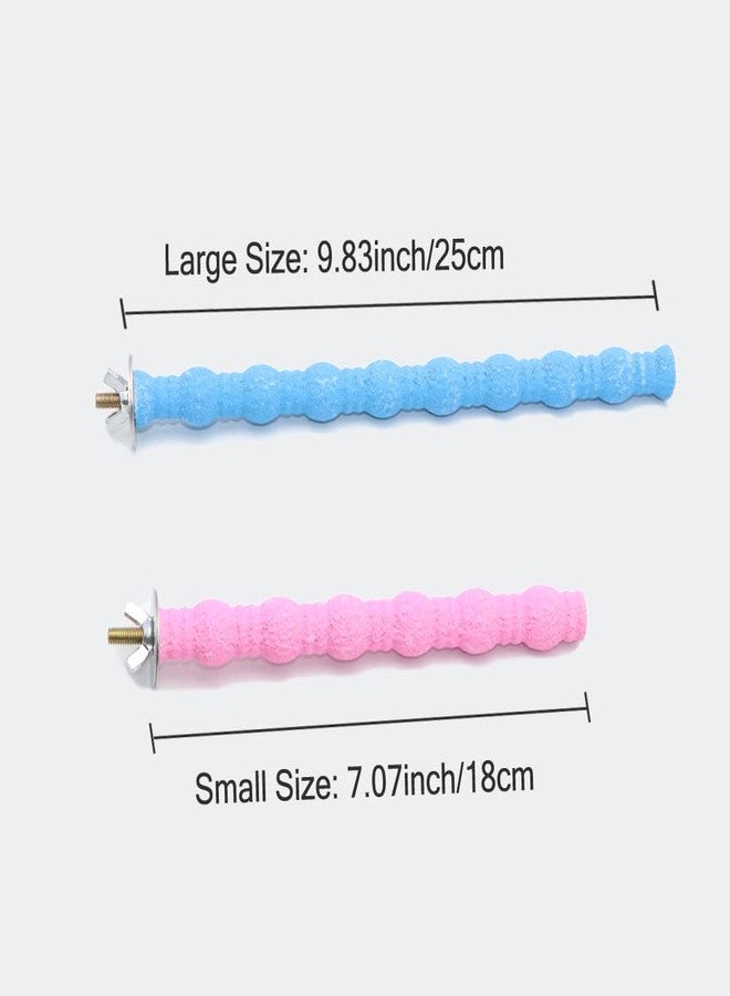 Litewoo Bird Perch Paw Beak Grinding Stick Grit Stand for Parrot Budgies Parakeet Cockatiels Conure Finch Random Color（9.84inch/25cm） - Image 2