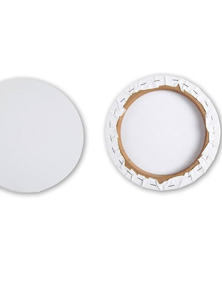 PARTNER لوحة قماشية مشدودة دائرية قطر 15 سم سمك 280 جرام لكل متر مربع - Image 2