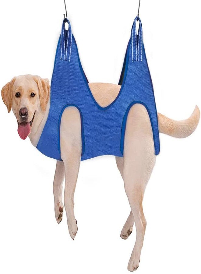 Dratal Cat Grooming Hammock Harness Dog Sling for Nail Clipping Hanging Holder Nail Trimming Small Medium Large 8-30 Inch Various Sizes Pet Clipper File Hooks (RED) (Black) - Image 1