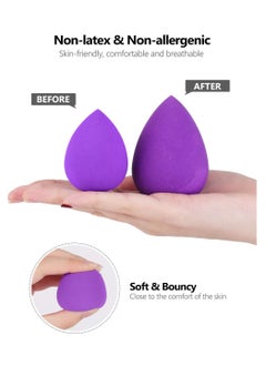 InnoGear InnoGear Makeup Sponge, 10 Pcs Makeup Sponges Blender Set Beauty Cosmetic Foundation Blending Applicator Puff, Flawless for Liquid Cream Powder (Multi colored)  - Image 3