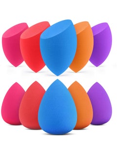 InnoGear InnoGear Makeup Sponge, 10 Pcs Makeup Sponges Blender Set Beauty Cosmetic Foundation Blending Applicator Puff, Flawless for Liquid Cream Powder (Multi colored)  - Image 1